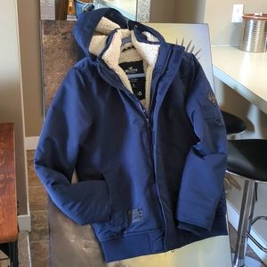 Hollister Blue Winter Jacket - Small